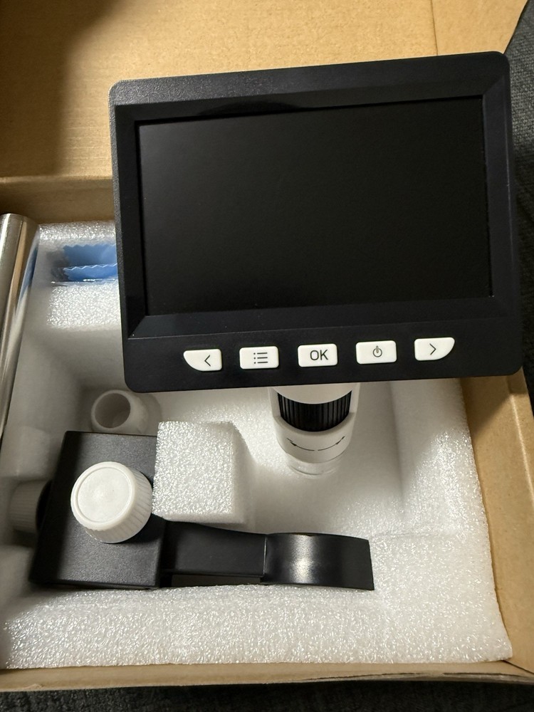 7" LCD Digital Microscope, Coin Microscope with 12MP Camera