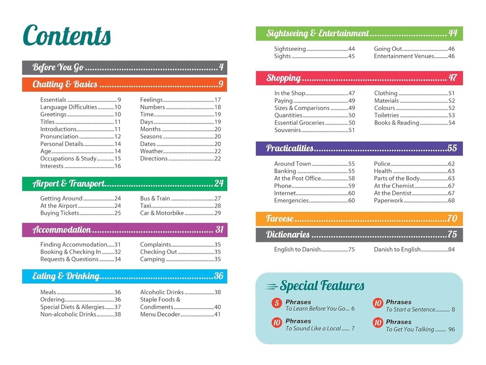 Lonely Planet Fast Talk Danish (Phrasebook)