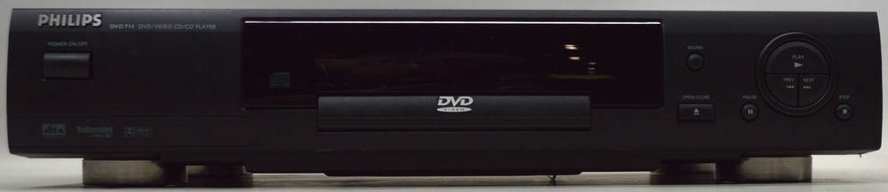 PHILIPS DVD711 CD DVD Video Player *No Remote*