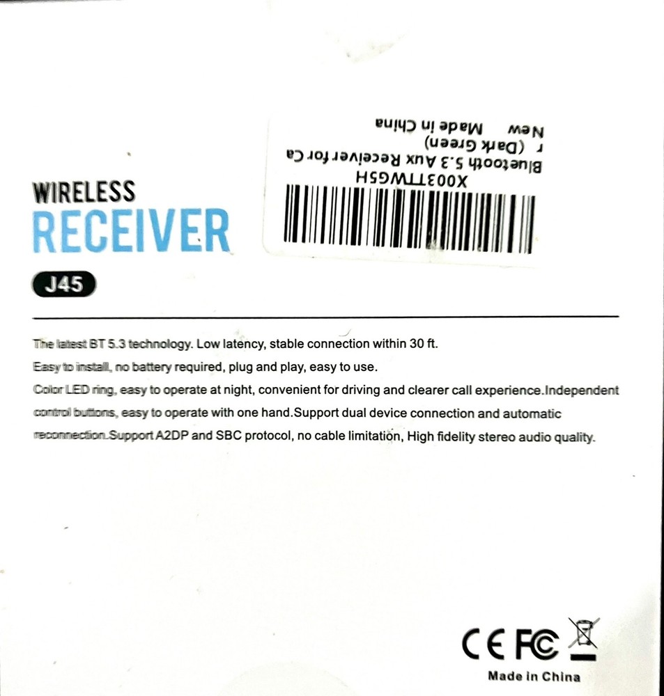 Beeitzie J45 Wireless Receiver - TESTED