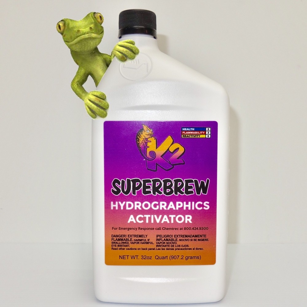 Quart / 32oz K2 SUPER BREW Hydrographics Liquid Activator cooler then hydrovator