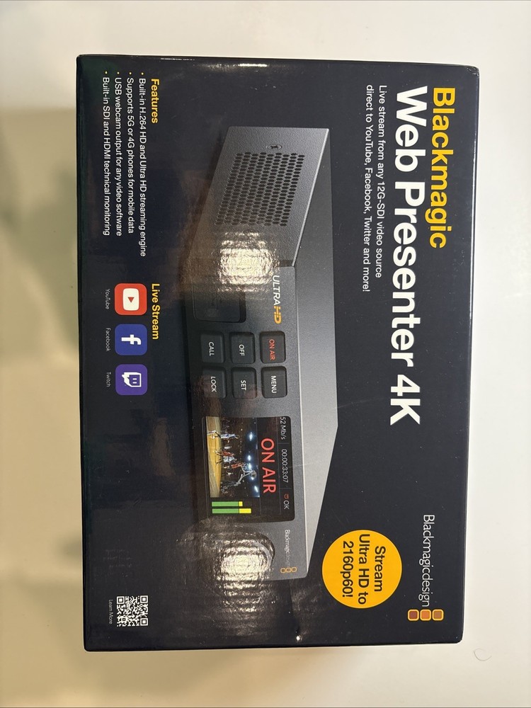 **BRAND NEW** Blackmagic Design Web Presenter 4k