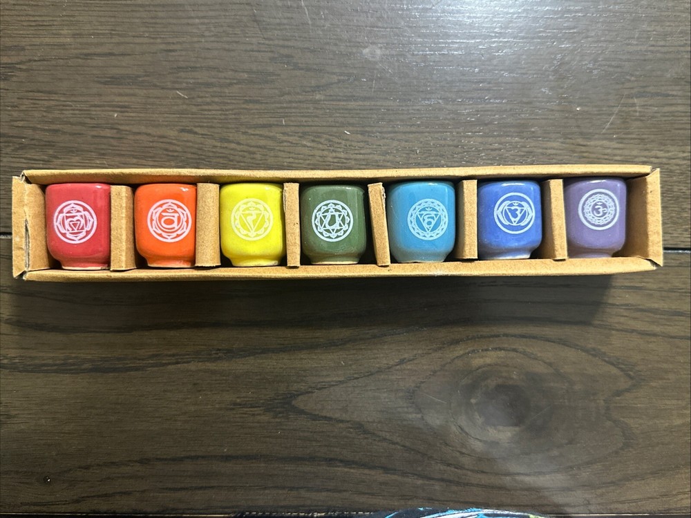 7 pcs Ceramic 1/2 Inch Diameter Chakra Chime Holder