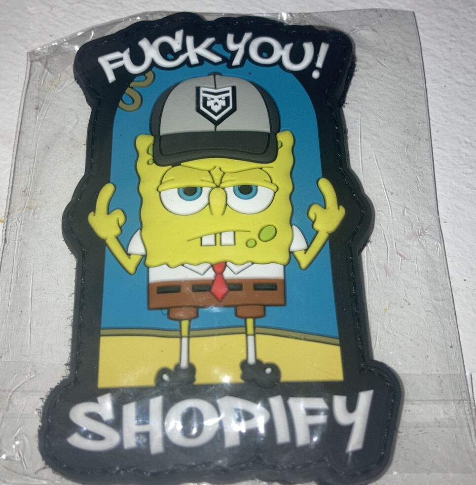 FU Shopify Spongebob Patch Patchops Rare discontinued PVC