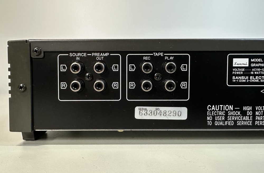 Sansui RG-7X Stereo Graphic Equalizer Consolette - Tested