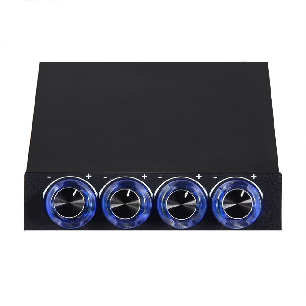 ♡ 4 Channel Computer Fan Speed & Temperature Controller Heat Reducing For PC