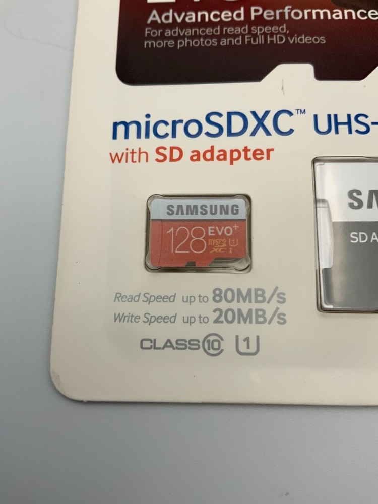 Samsung EVO Plus 128GB Class 10 MicroSDXC Memory Card - (MB-MC128G)