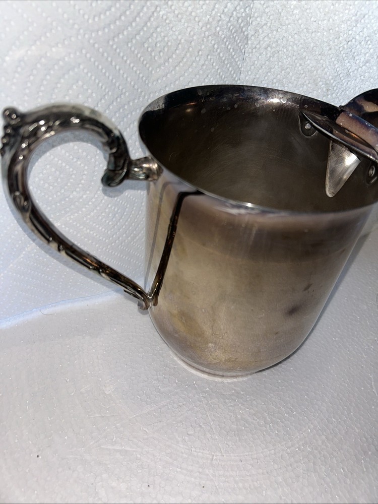 Vintage Sheridan silver on copper pitcher