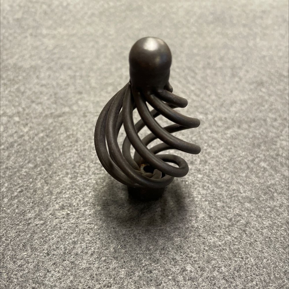 1-1/4" Birdcage Knob Wrought Iron