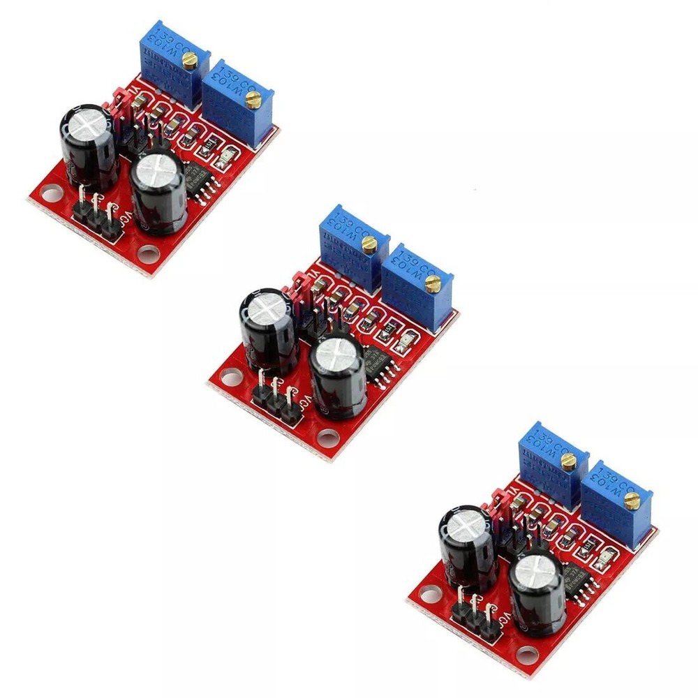 4PACK NE555 Duty Cycle Pulse Frequency Adjustable Square Wave Generator Module