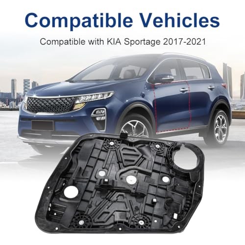 Front Right Passenger Side Power Window Regulator with Panel Without Motor