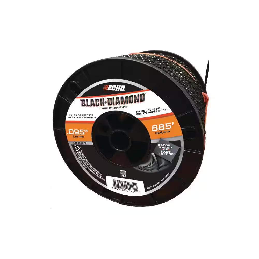 Black Diamond 0.095 In. X 885 Ft. Medium Trimmer Line Spool