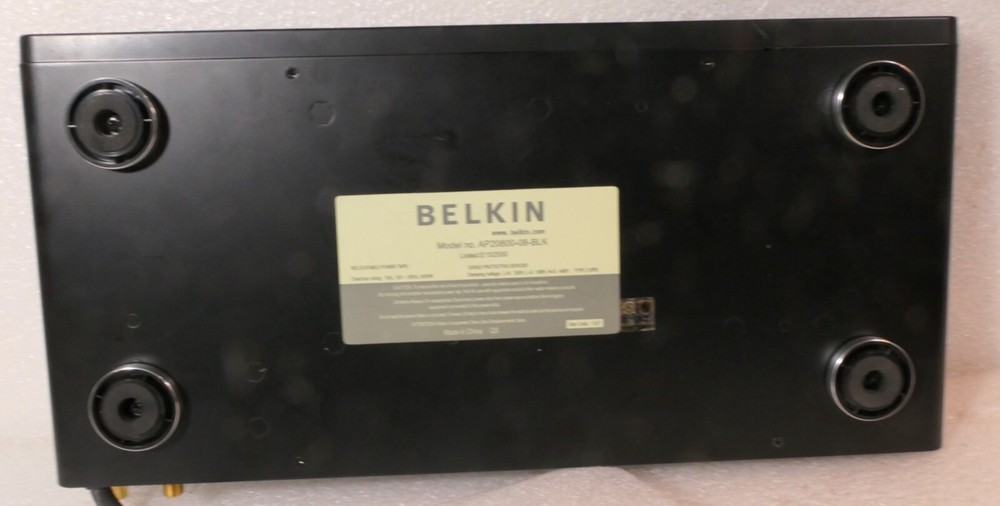 BELKIN MODEL #AP20800-08-BLK SURGE PROTECTIVE DEVICE
