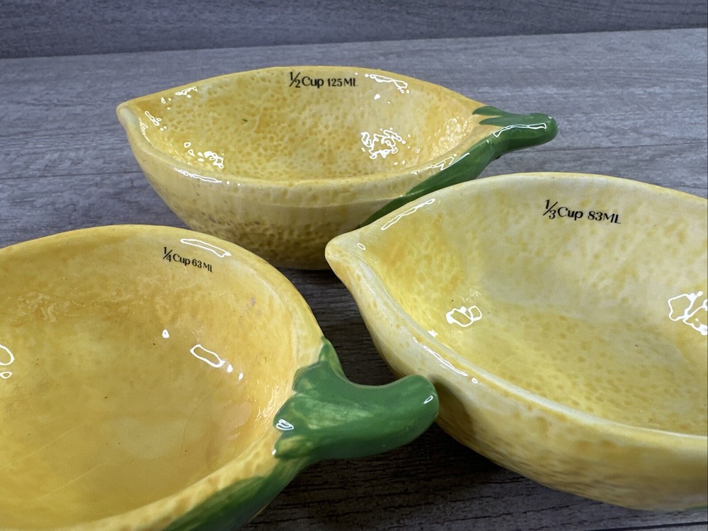 Ankyo Development Lemon Measuring Cups And Spoons Set New