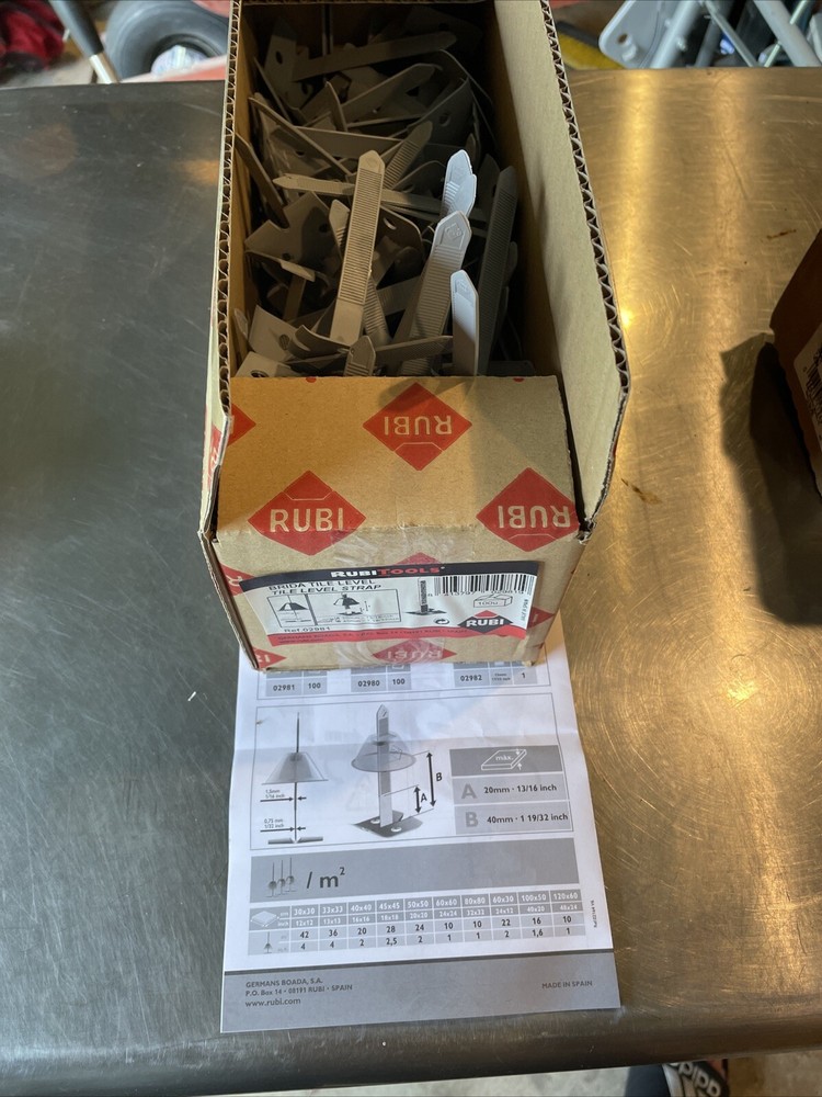 Rubi Tile Level Straps (100 Pcs.) No Caps