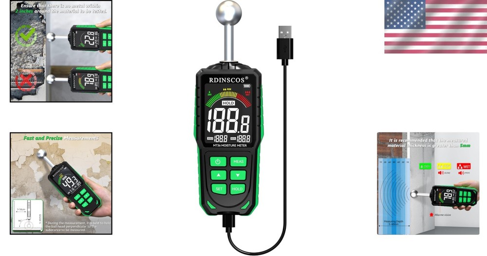 Accurate Moisture Detector for Renovation Projects