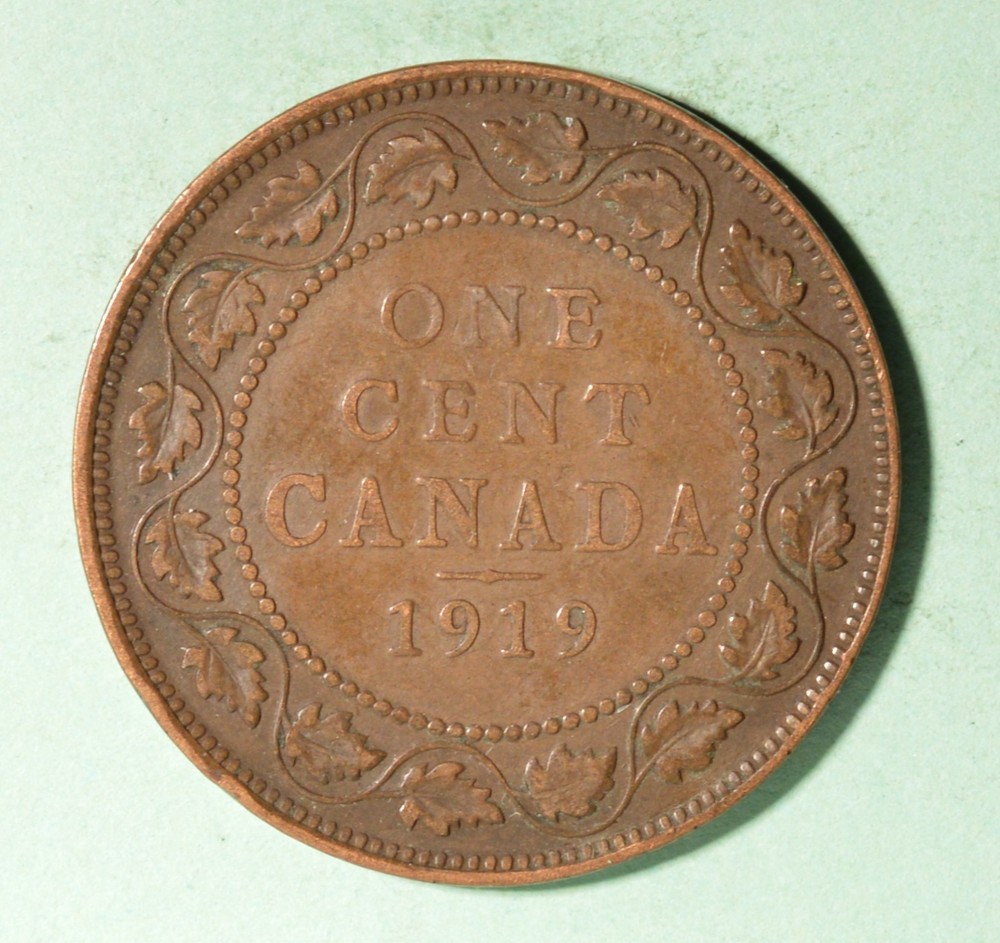 1919 - Canada Large Cent  - INV# B-566