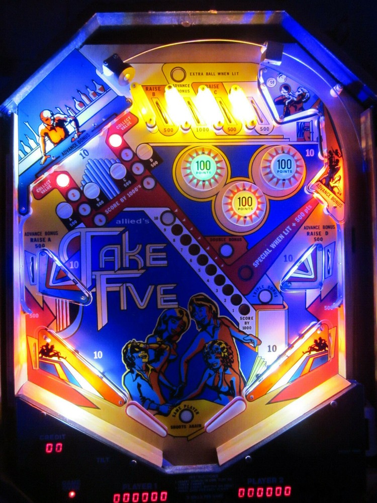 TAKE FIVE Pinball - NON GHOSTING LED Lighting Kit custom SUPER BRIGHT KIT