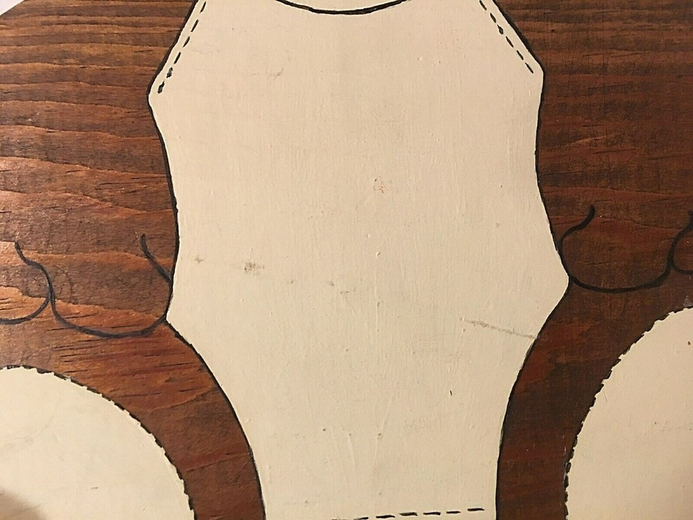 Vintage Wooden Teddy Bear Bookends