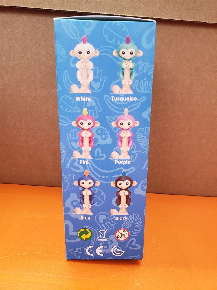 ⭐️⭐️⭐️⭐️⭐️ Fingerling Happy Monkey Interactive Toy Collectible - Blue Pattern