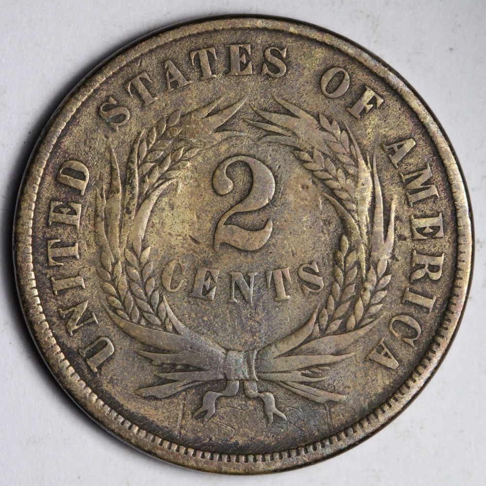 1867 Two Cent Piece FINE+ E158 RCX