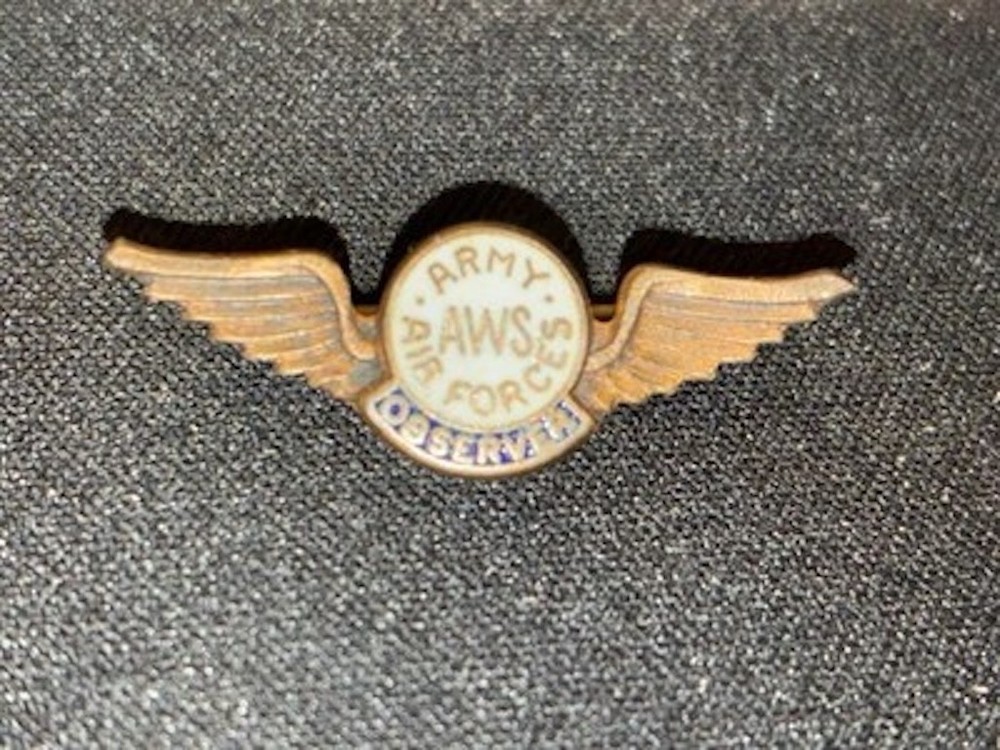 WWII Aircraft Warning Service Observer Pin