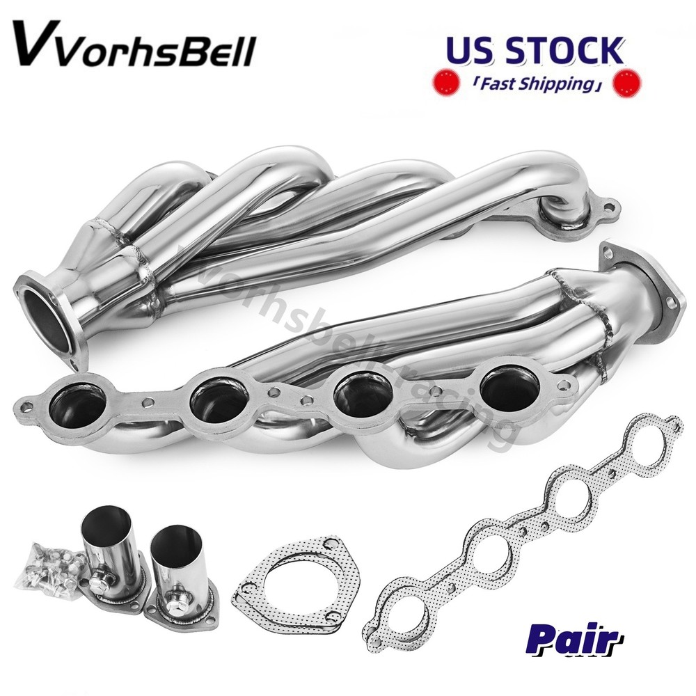 Shorty Headers For Chevy C10 Chevelle Camaro Caprice LS1 LS2 LS6 LS7 LSX SS Pair
