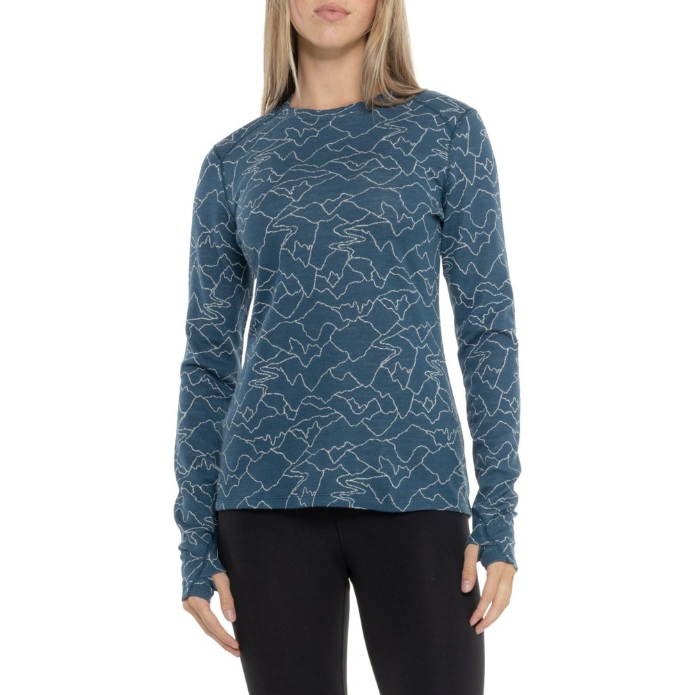 $110 Terramar Woolskins Women’s Merino Base Layer Top - Wave Range-Medium-New