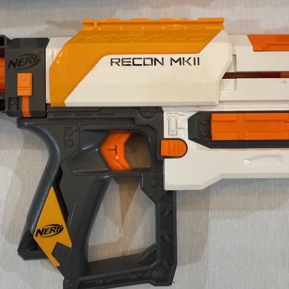 Nerf N-Strike Motorized Modulus Regulator & MK II w/ Attachments Tested/working