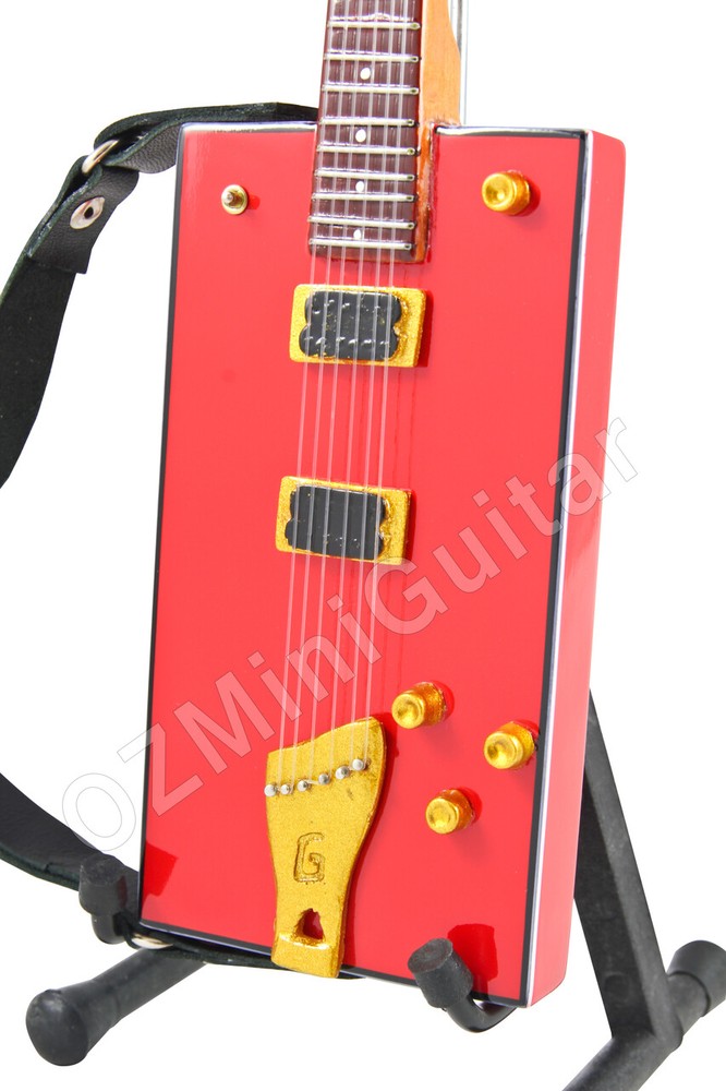 Miniature Guitar Bo Diddley & Strap