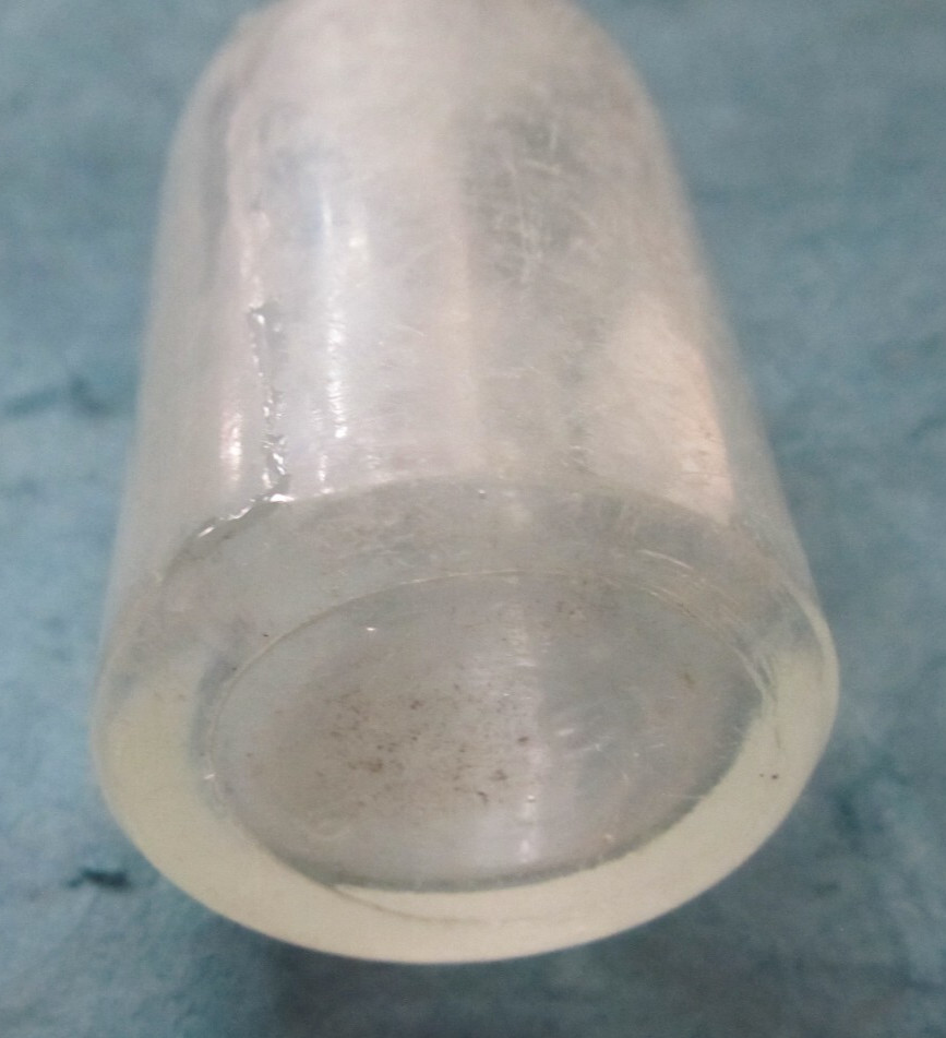 Vintage tiny 1/10 pint glass bottle