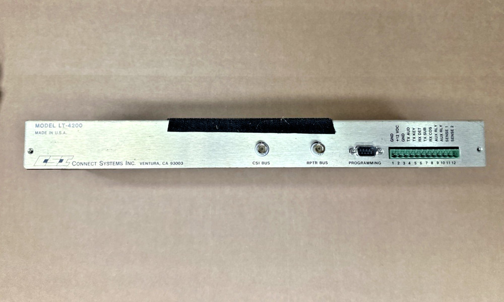 Connect systems Inc CSI LT-4200 LTR Trunking Repeater Controller Powers On/Test
