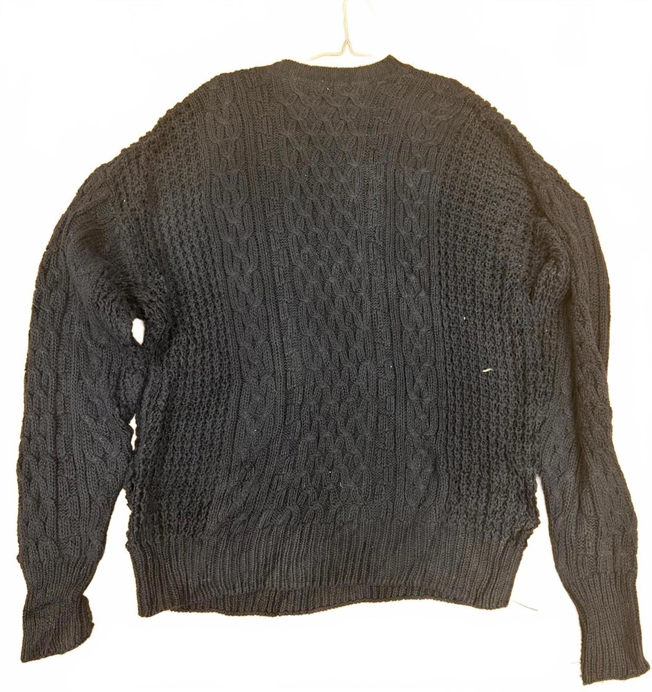 Structure Men's Navy Blue Cable Knit Sweater
