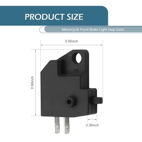2 PCS Motorcycle Left/Right Brake Light Switch, Plunger Manual Operation Disc