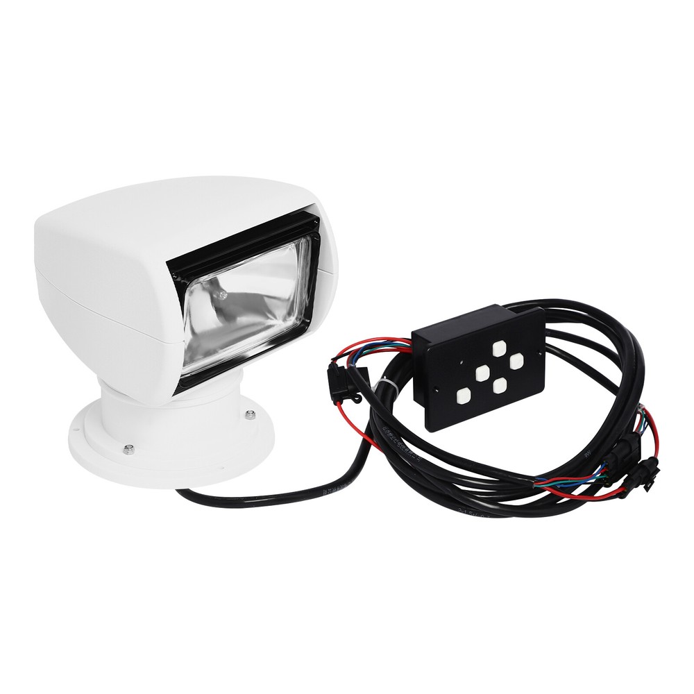White Boat Searchlight Boat Spotlight 100W Remote Control Spotlights 110v