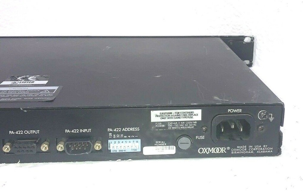 Oxmoor DEQ-1 High Resolution Programmable Equalizer