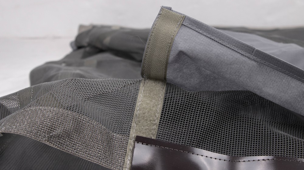 Toy Hauler Screen Door for Steel Frame Ramp Doors Up to 90 inch Tall with tape