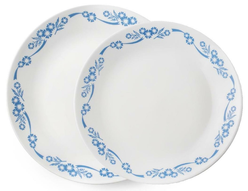 1 Corelle CORNFLOWER BLUE 60th Anniversary 8 1/2" LUNCH or 10 1/4" DINNER PLATE