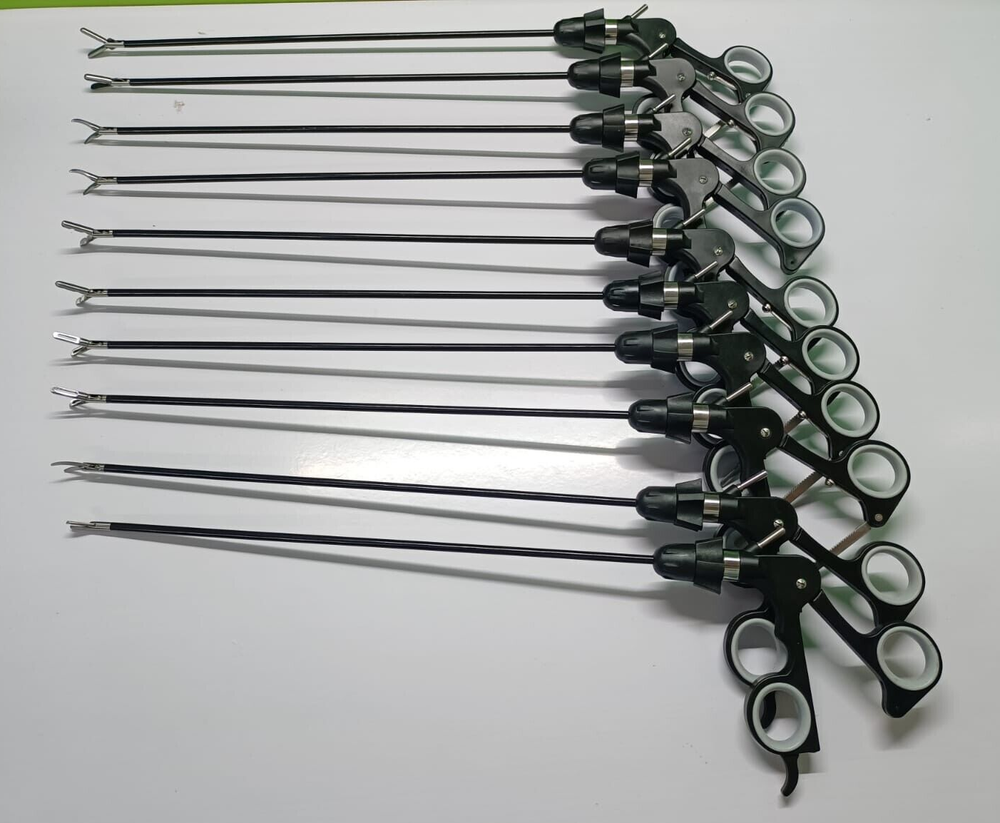 10pc Laparoscopic Storz-Type Grasping Forceps 5mmx330mm Reusable Instruments