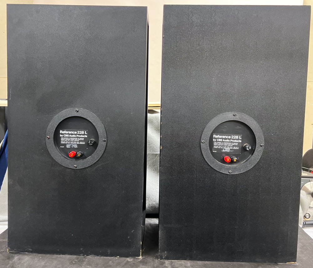 Reference 228L Vintage Speakers Pair Recapped Bookshelf HiFi Updated