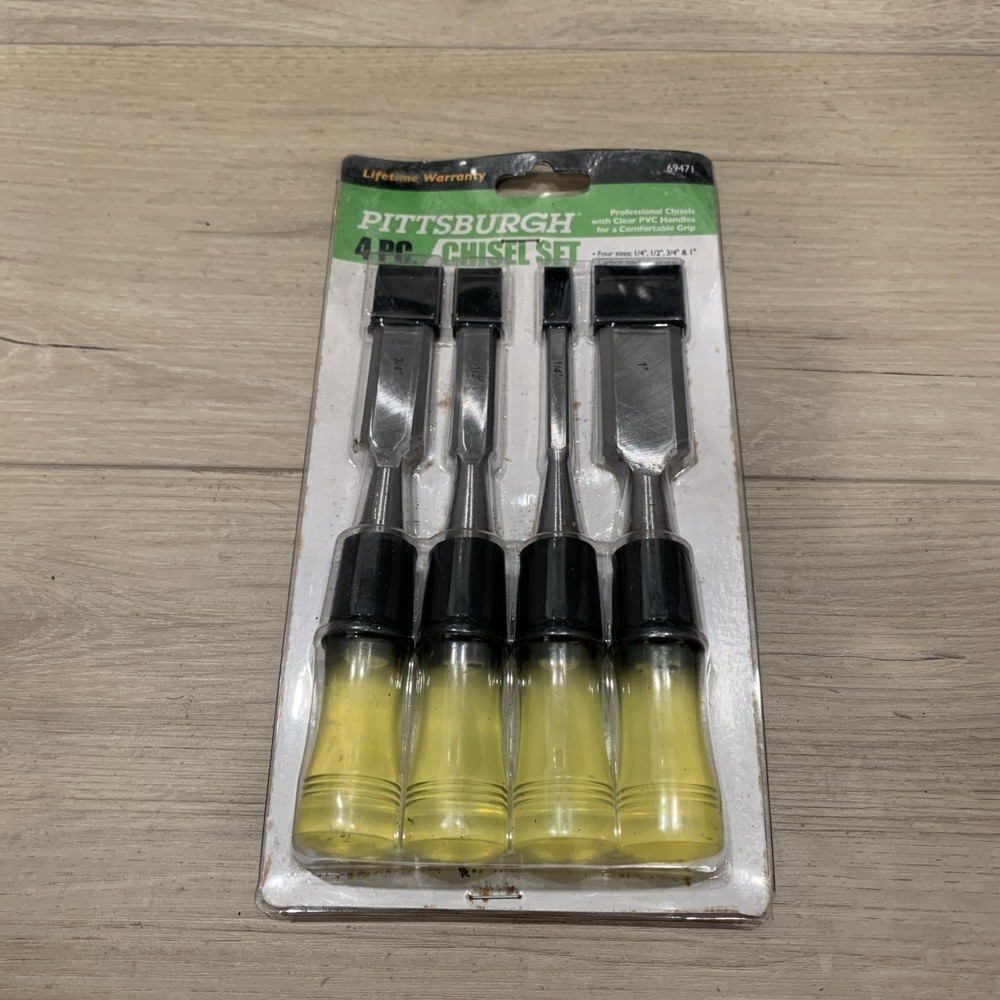 Pittsburgh 4-Piece Wood Chisel Set