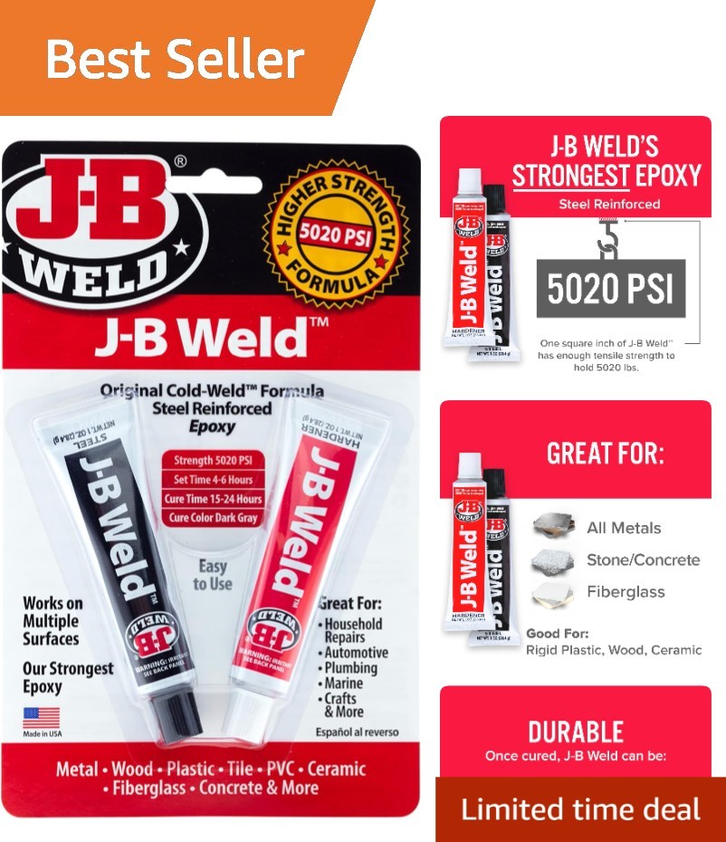 Cold-Weld Steel Reinforced Epoxy - 2 oz.