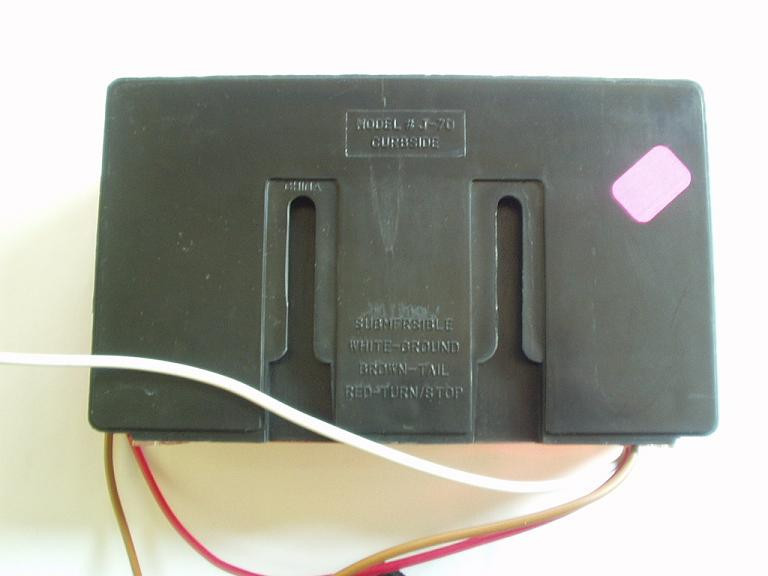 Pair Red Box Stop Turn Tail Trailer Camper Lights J-70 J70 RV Camper Bargman