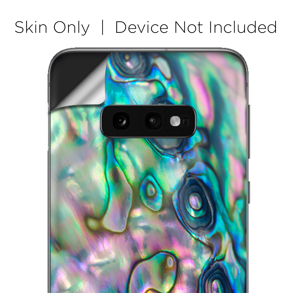Skins Decal wrap for Samsung Galaxy S10e - Abalone shell pink green blue opal