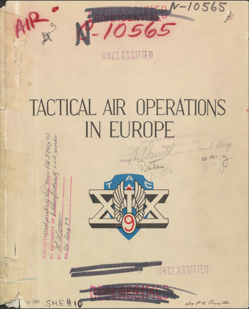 108 Page XIX Tactical Air Command Operations 9th AAF Europe Third Army Data CD