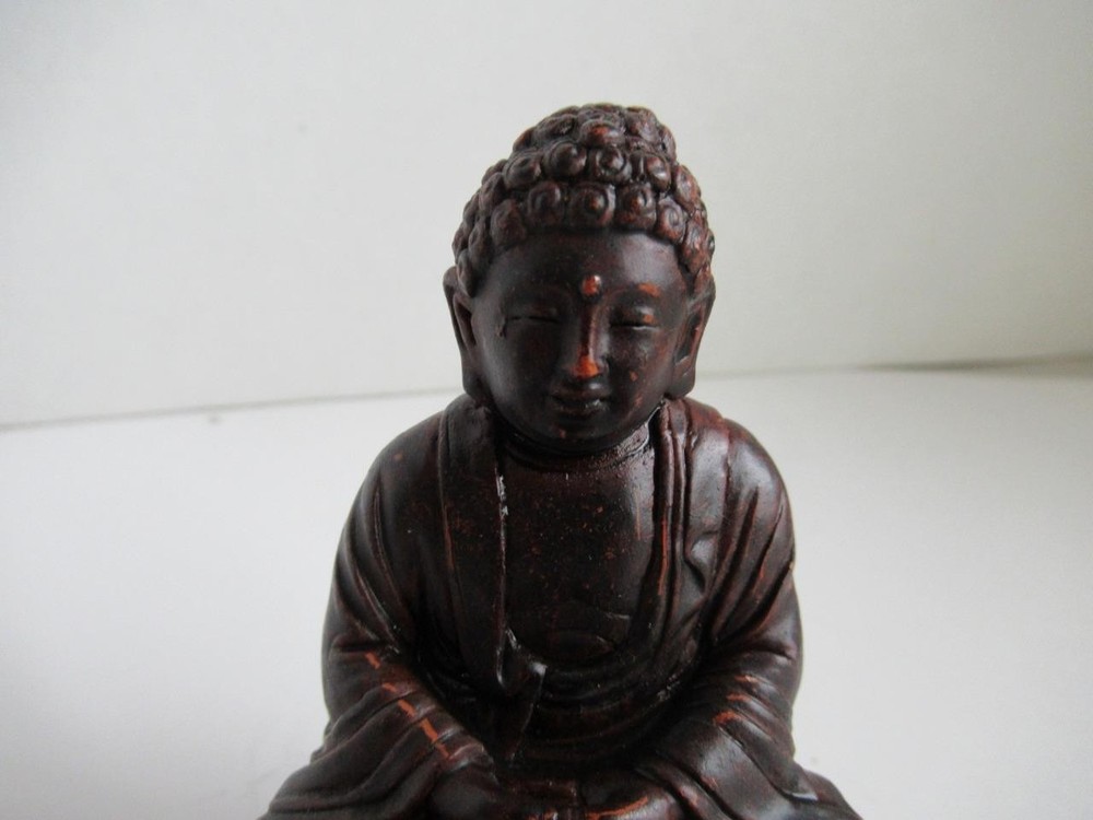 Stone Buddha Incense Burner Figure