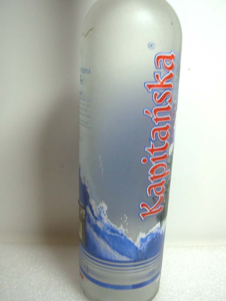 Kapitanska (Captain's) Polish Vodka Bottle (EMPTY)