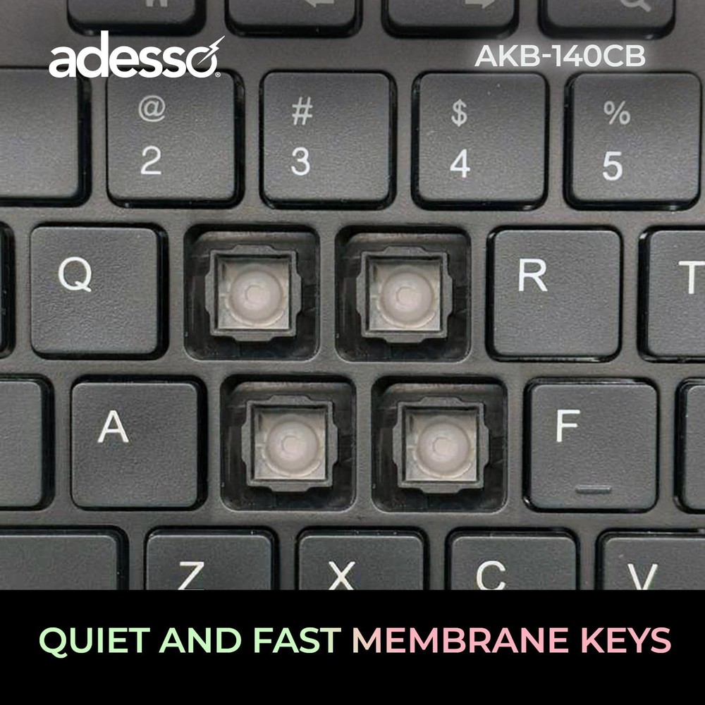 AKB-140CB USB Keyboard Mouse Combo 104 Key Optical Quiet Keys