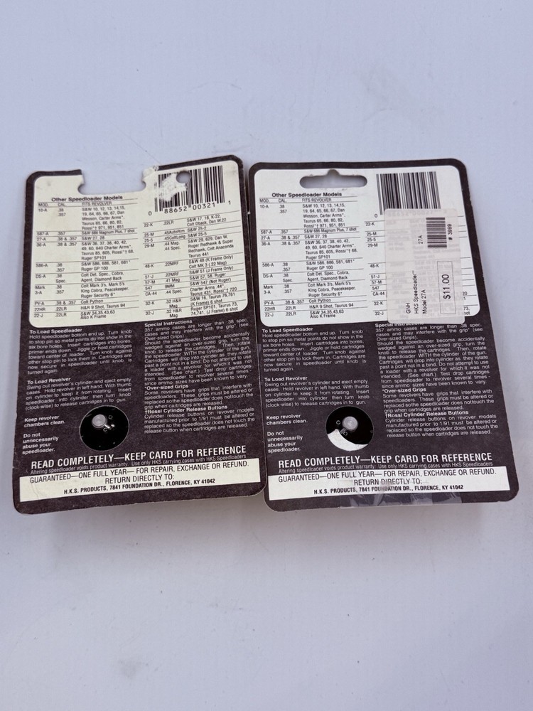 HKS PYA .38/357cal Speedloader 2 Pack