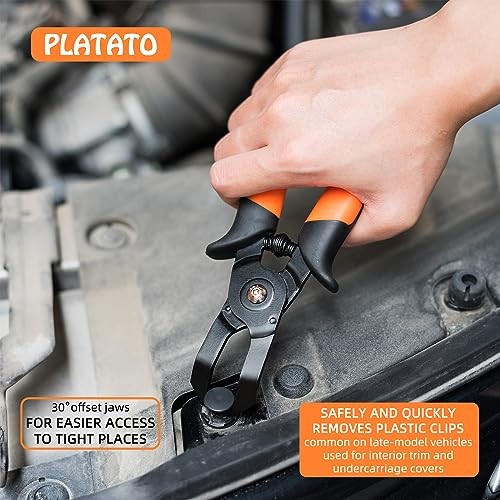 2 PCS Push Pin Pliers Set Auto Panel Clip and Trim Removal Tool Includes 30